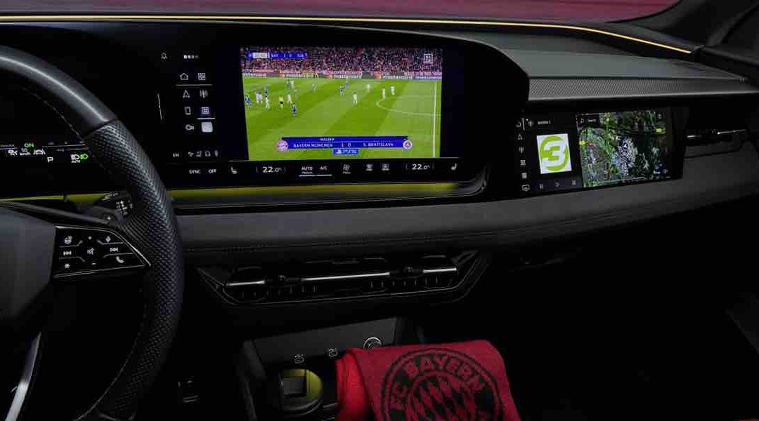 Audi e DAZN, la partita la vedo anche in auto