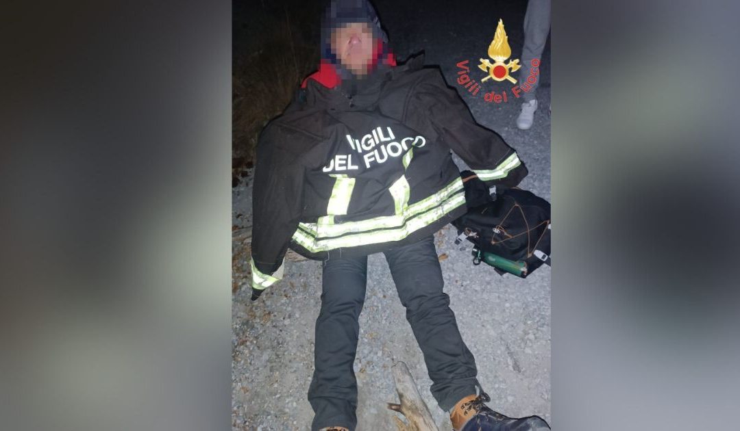 Belvedere, cade da un sentiero, salvato dai Vigili del Fuoco