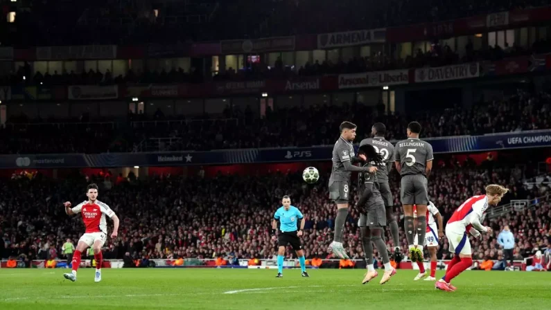 Doppietta Rice e gol di Merino, l’Arsenal travolge il Real 3-0