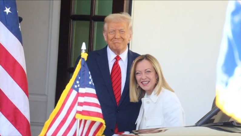 Meloni a Washington da Trump “Italia e Usa economia interconnesse”