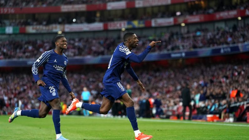 Il Psg vince la semifinale d’andata di Champions, 1-0 in casa Arsenal