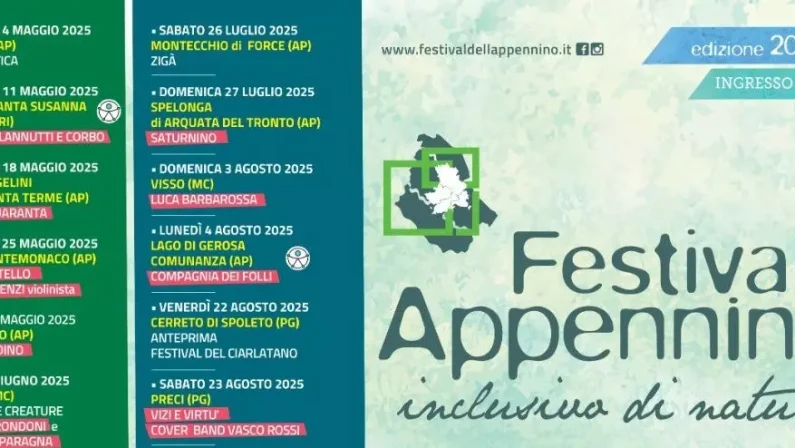 Torna il Festival dell’Appennino, 27 appuntamenti per sei mesi di eventi