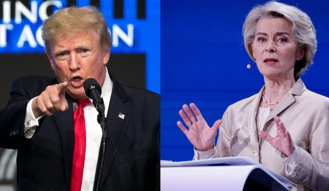 Donald Trump e Ursula Von der Leyen