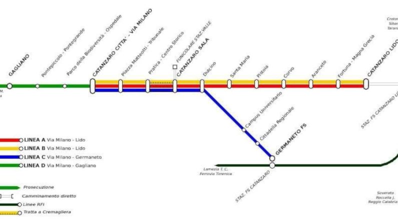 Catanzaro, primo collaudo tecnico per la metropolitana
