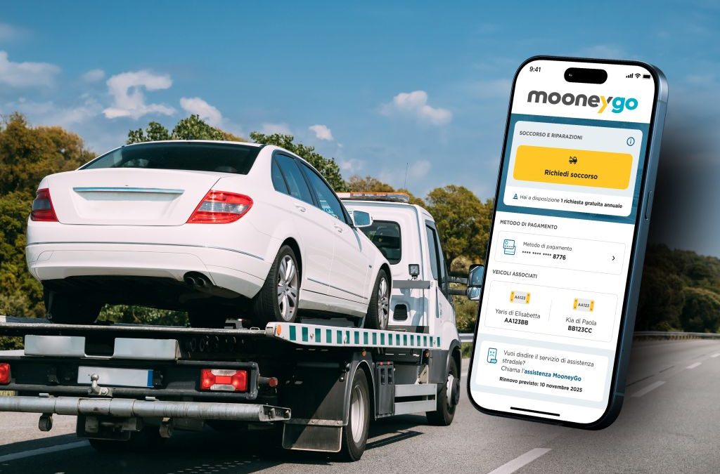MooneyGo completa l’offerta del telepedaggio con l’assistenza stradale