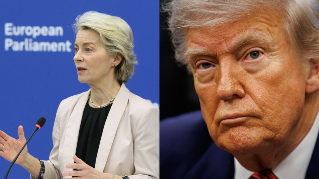 Ursula Von Der Leyen e Donald Trump