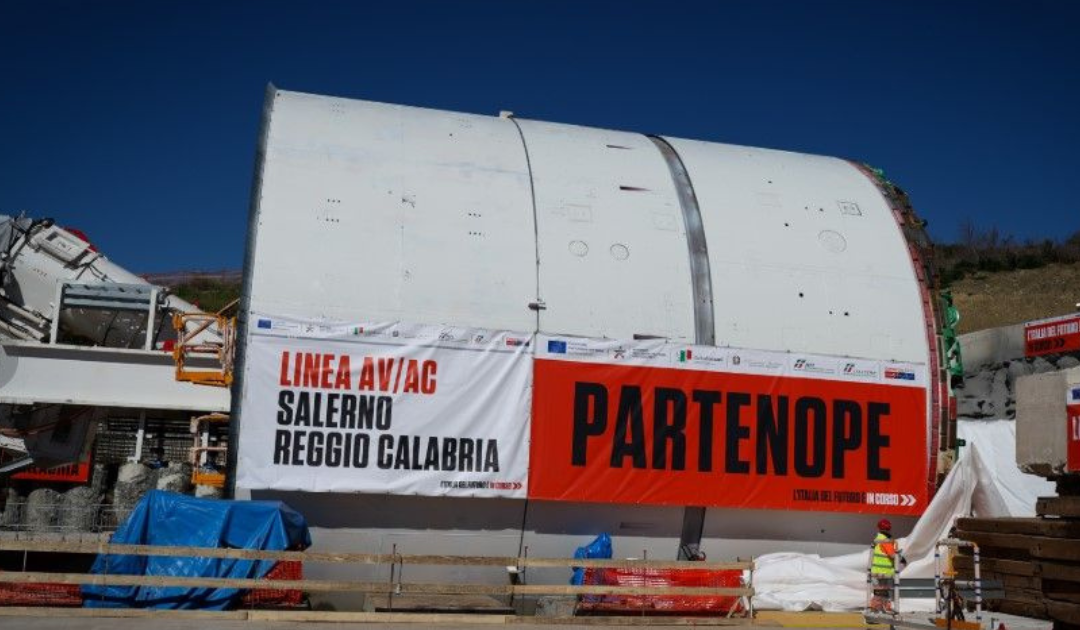 Il cantiere del lotto Battipaglia-Romagnano dell'alta velocità