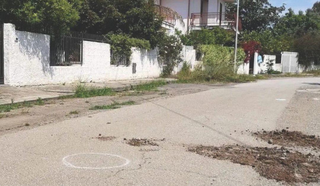 Il luogo del delitto avvenuto in località Marinella