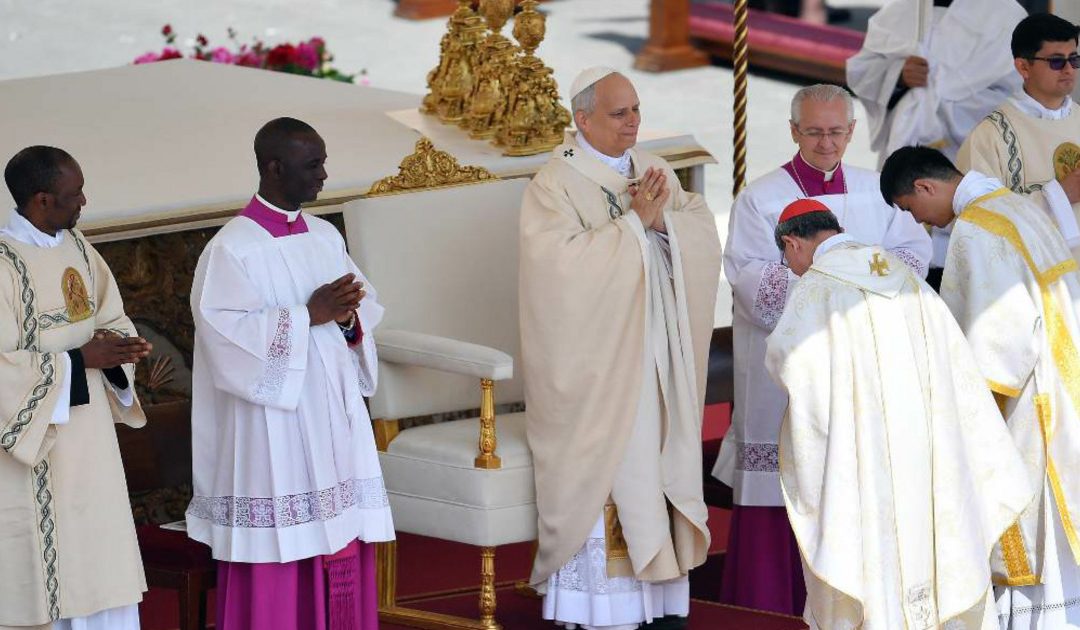 Messa di intronizzazione di Papa Leone XIV: «Saluto tutti voi»