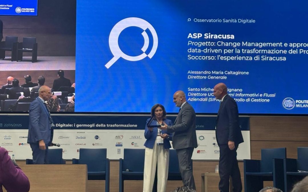 Asp Siracusa riceve il premio “Innovazione Digitale in Sanità 2025”