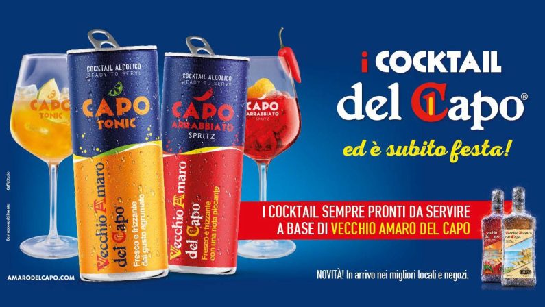 Il sapore dell’estate? È firmato Calabria: arrivano i cocktail Ready to Serve di Vecchio Amaro del Capo