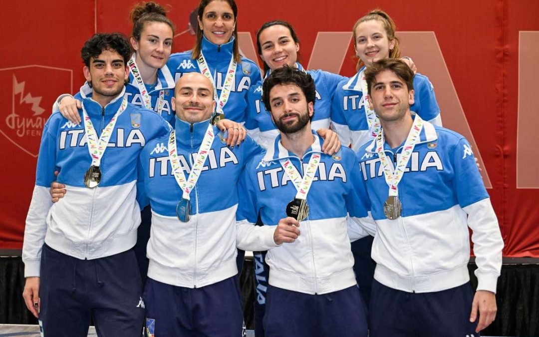 E’ oro per l’Italia del fioretto femminile a Vancouver, argento per il team maschile