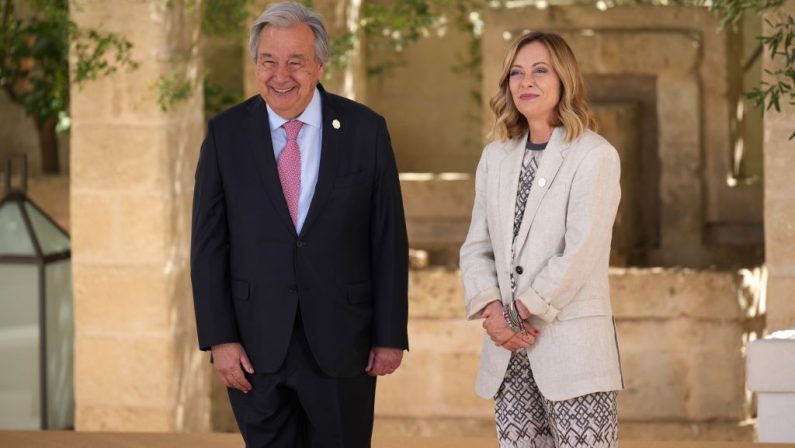 Meloni vede Guterres in Canada, al lavoro per cessate il fuoco a Gaza
