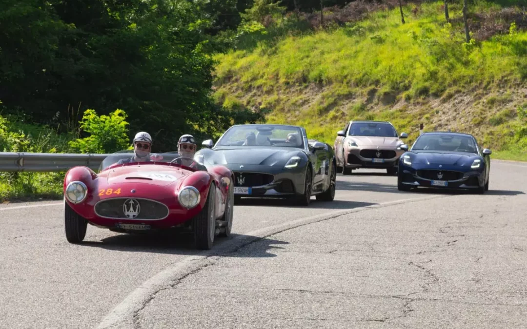 Alla 1000 Miglia Maserati celebra la sua storia tra stile e prestazioni
