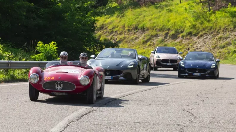 Alla 1000 Miglia Maserati celebra la sua storia tra stile e prestazioni