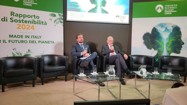Oli minerali usati, Conou “Italia batte Europa 98%-61%”