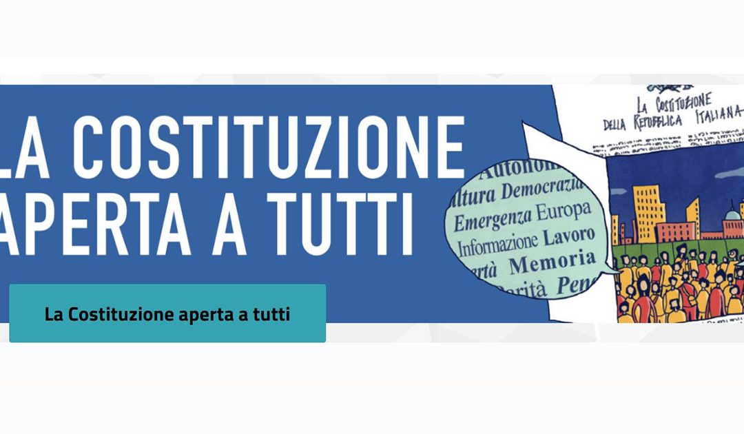 Parte il progetto “La Costituzione aperta a tutti”