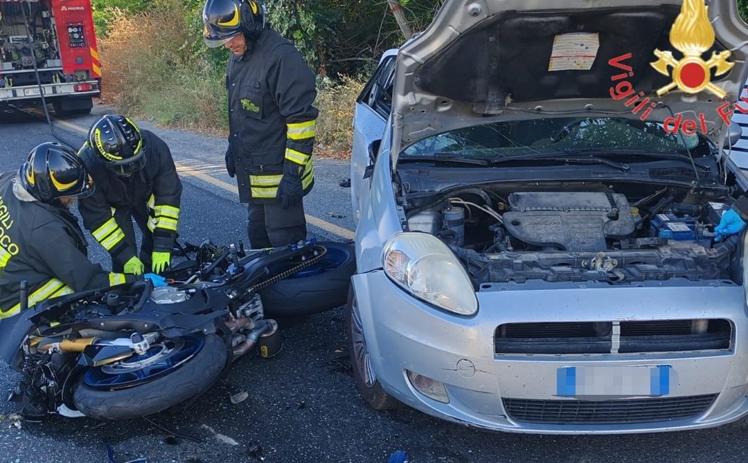 I mezzi coinvolti nell'incidente
