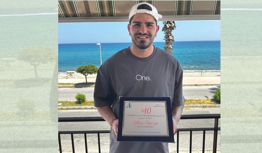 Maxi Ghergo 2° classificato nella Top Ten di Promozione B su l'Altravoce il Quotidiano del Sud