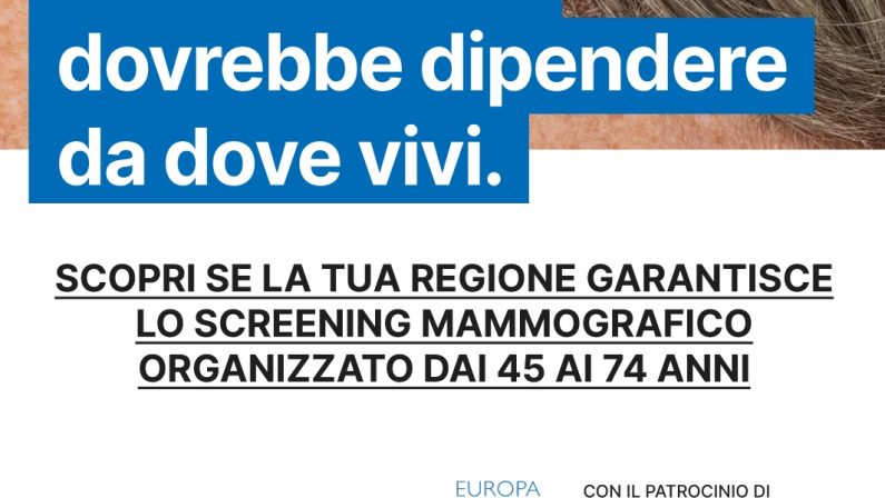 Tumore al seno, da Europa Donna Italia campagna per estendere screening