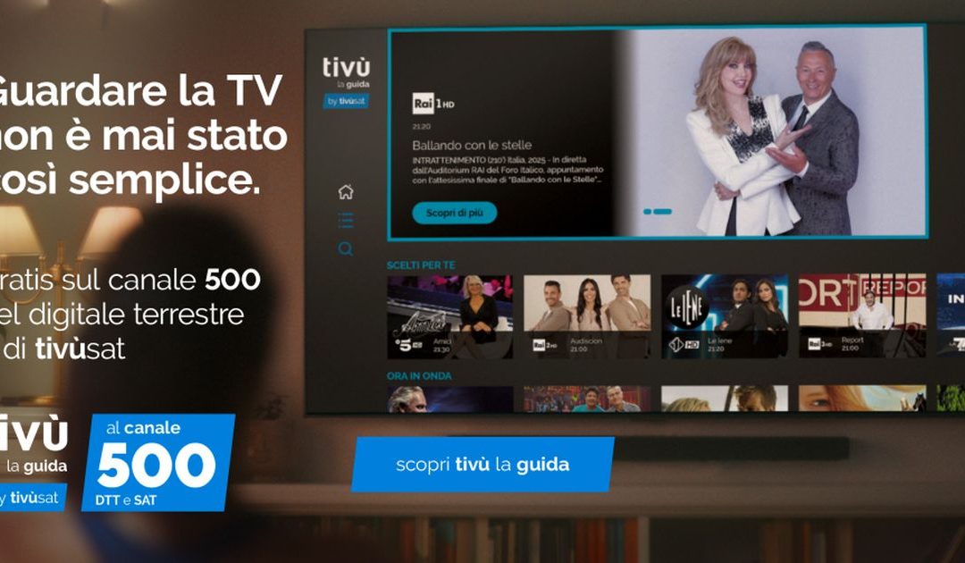 Al via la nuova guida tv terrestre e satellitare sul canale 500