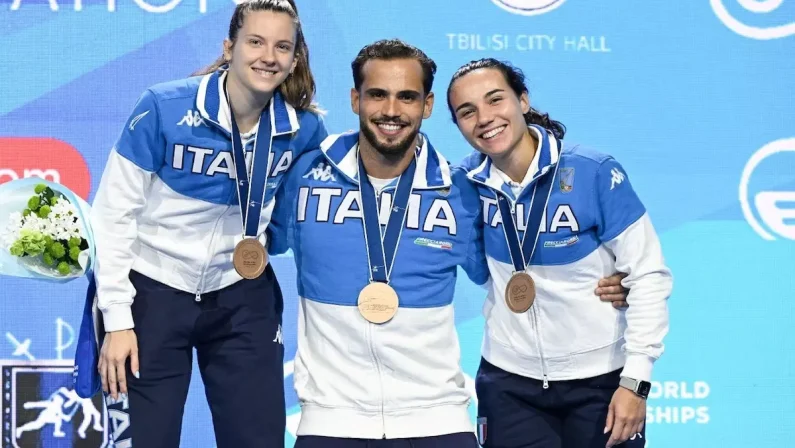 Italscherma rompe il ghiaccio, primi tre bronzi ai Mondiali di Tbilisi