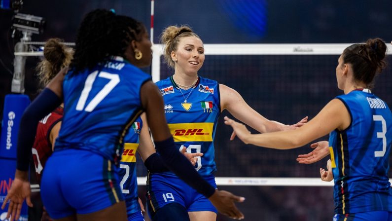 L’Italvolley travolge la Polonia, azzurre di nuovo in finale di Vnl