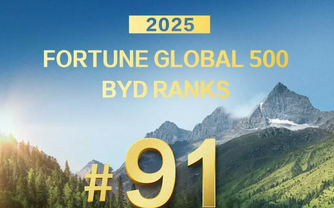 BYD entra nella top 100 della Fortune Global 500