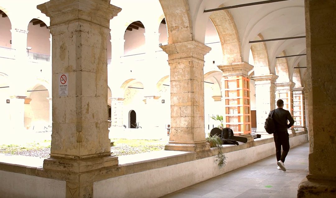 Il chiostro di Portapiana, sede del Conservatorio di Cosenza
