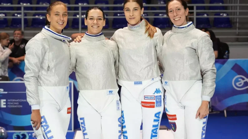 Mondiali Tbilisi, le squadre di spada maschile e di sciabola femminile agli ottavi