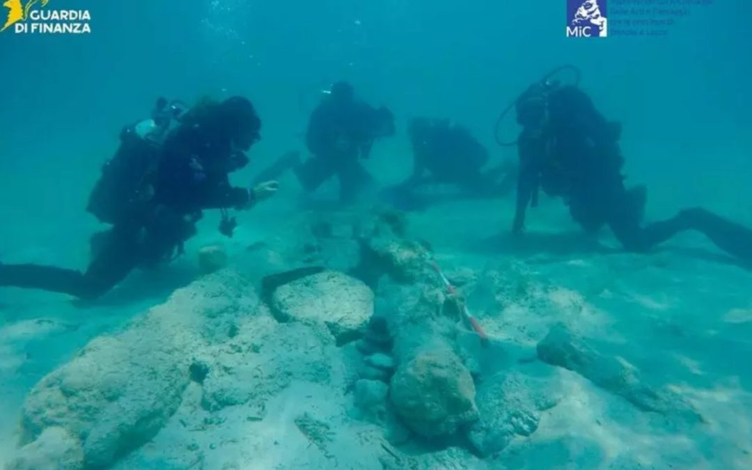 Scoperta nei fondali del Salento: ritrovati pezzi di artiglieria