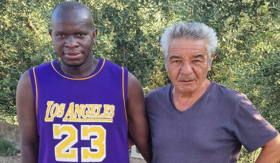 Gregorio Principato e il suo dipendente Lasso Traorè