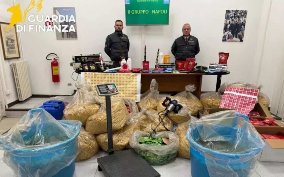 Scoperto laboratorio abusivo di melassa per narghilè nel Napoletano