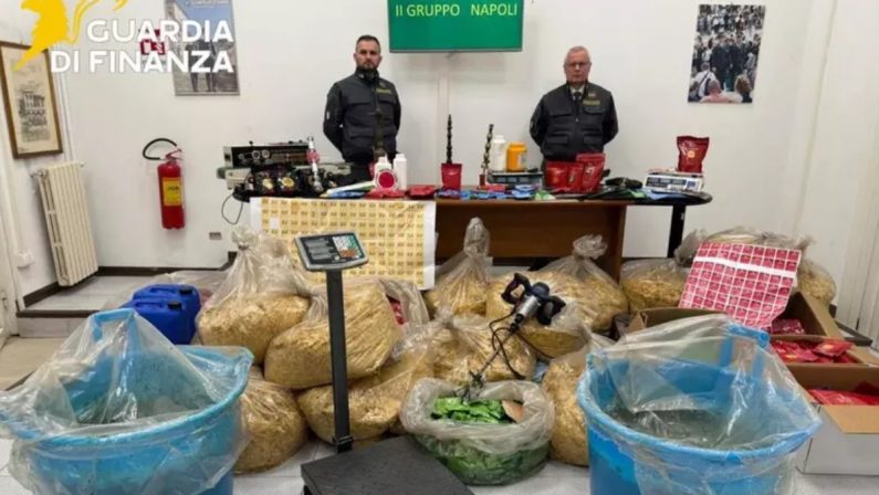 Scoperto laboratorio abusivo di melassa per narghilè nel Napoletano