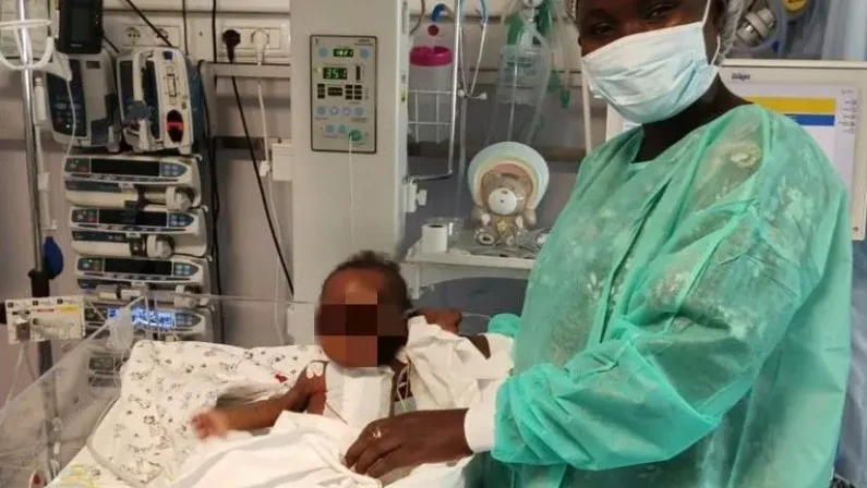Bimba senegalese di sei mesi operata e tratta in salvo a Palermo