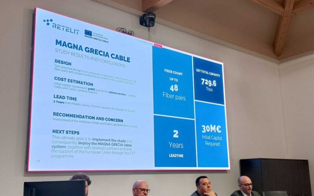 Taranto, “Magna Grecia Cable”: il cavo sottomarino che collegherà Italia e Grecia