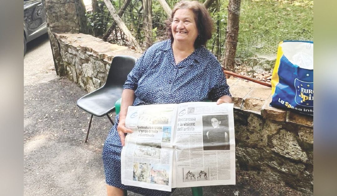 Lettrice de L’Altravoce in Aspromonte con Cicale