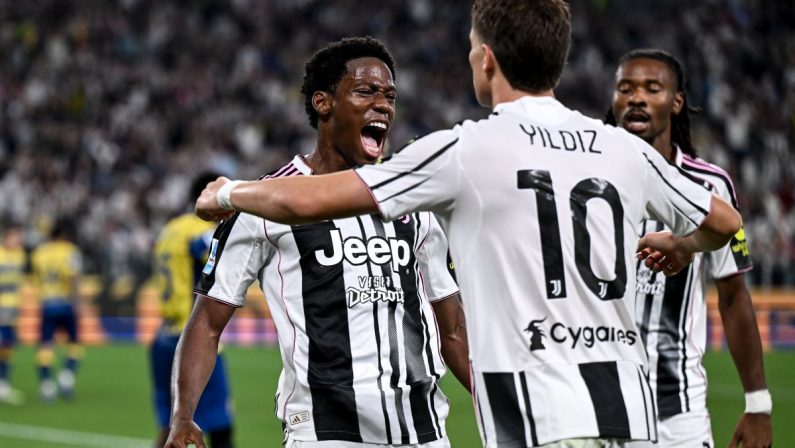 La Juventus parte bene, David e Vlahovic piegano il Parma