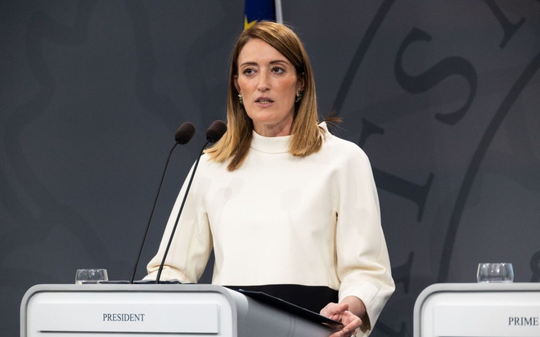 Ue, Metsola “Con coraggio superiamo gli ostacoli, serve unità”