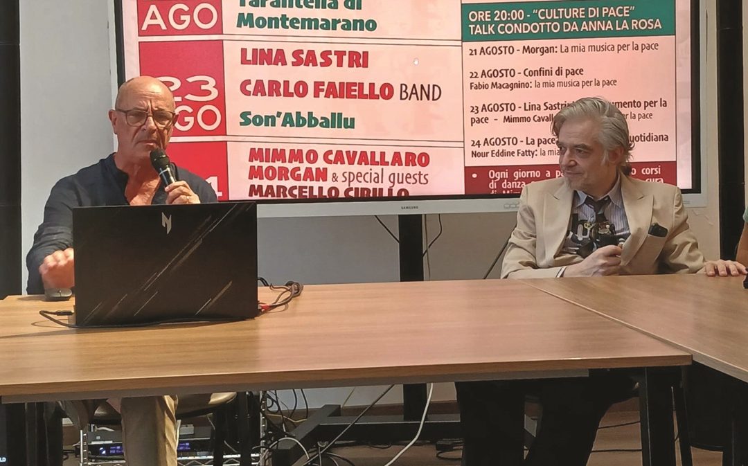 Mimmo Cavallaro e Morgan, direttori artistici del Kaulonia Tarantella Festival