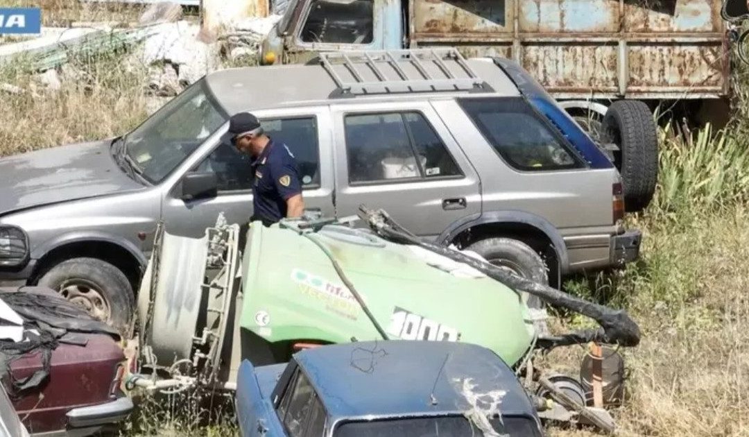 Andria, terreno agricolo trasformato in discarica abusiva