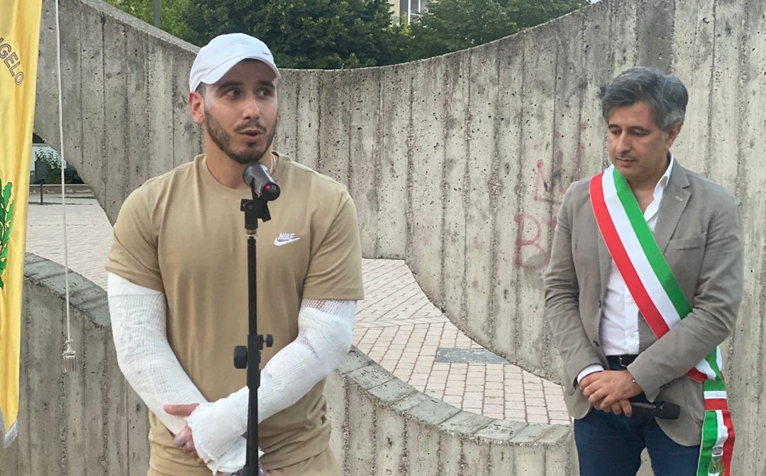 L'intervento in piazza di Francesco D'Onofrio