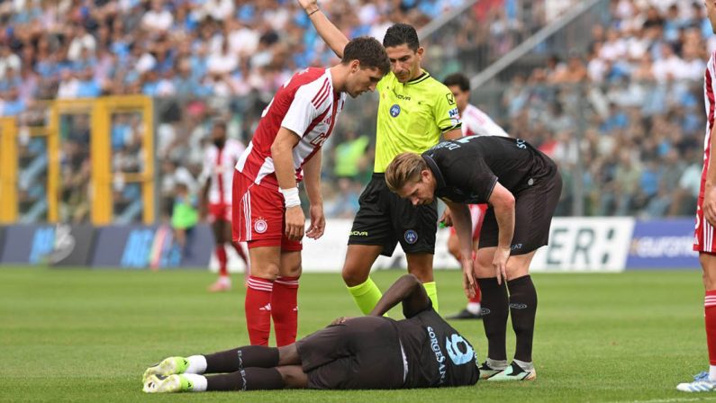Napoli, infortunio Lukaku: lesione di alto grado al retto femorale