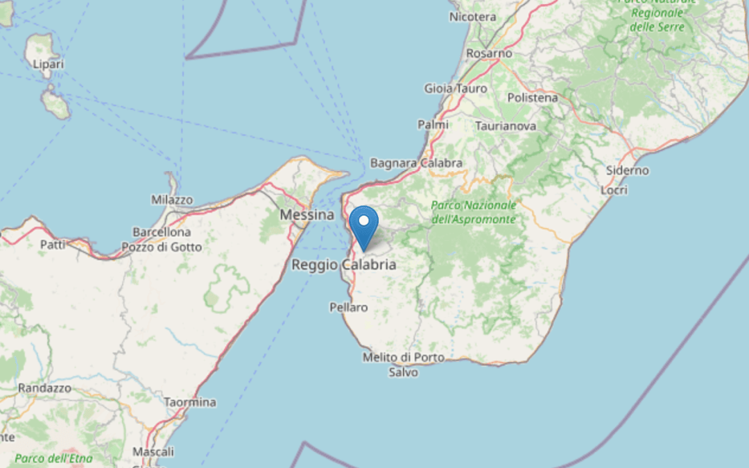 Terremoto di magnitudo 3.3 nei pressi di Reggio Calabria