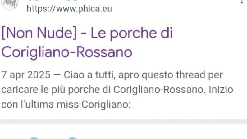 Caso Phica, tra le foto di donne c’era anche la sezione di Corigliano-Rossano