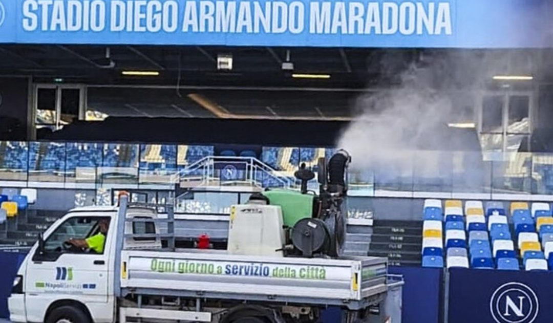 West Nile, Napoli-Cagliari: disinfestazione allo stadio Maradona