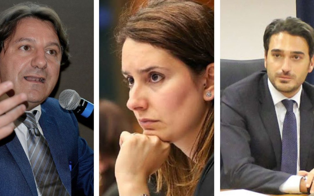 Pasquale Tridico, Laura Ferrara e Nicola Irto