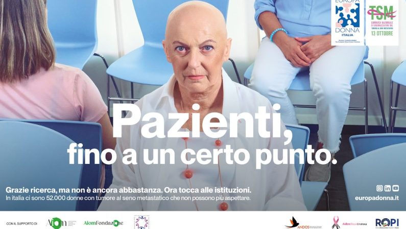Europa Donna Italia lancia la nuova campagna sul tumore al seno metastatico