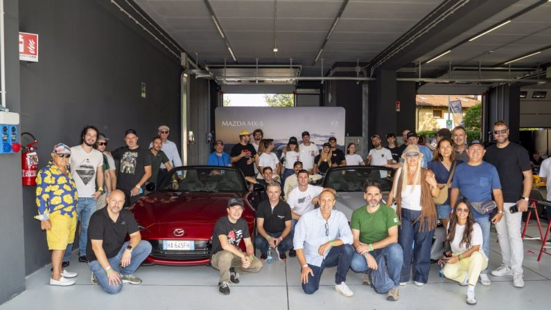 Mazda in pista al Minardi Day 2025 a bordo della MX-5