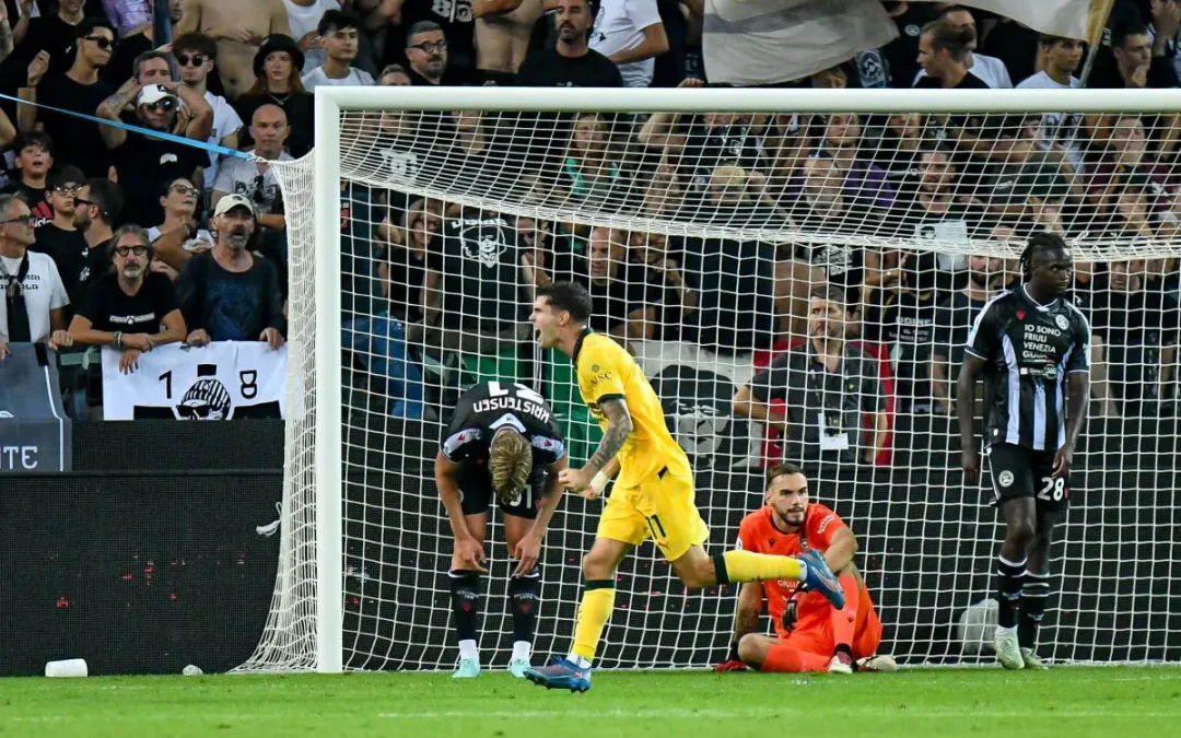 Pulisic trascina il Milan a Udine, i rossoneri vincono 3-0